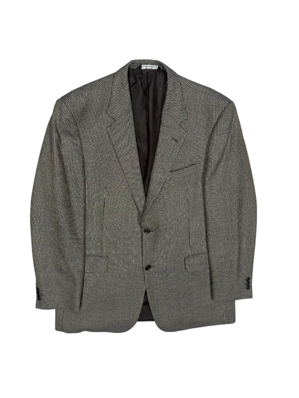 Coppley Hopsack Blazer Wool Sport Coat Check Brown "Cantoni" 42R
